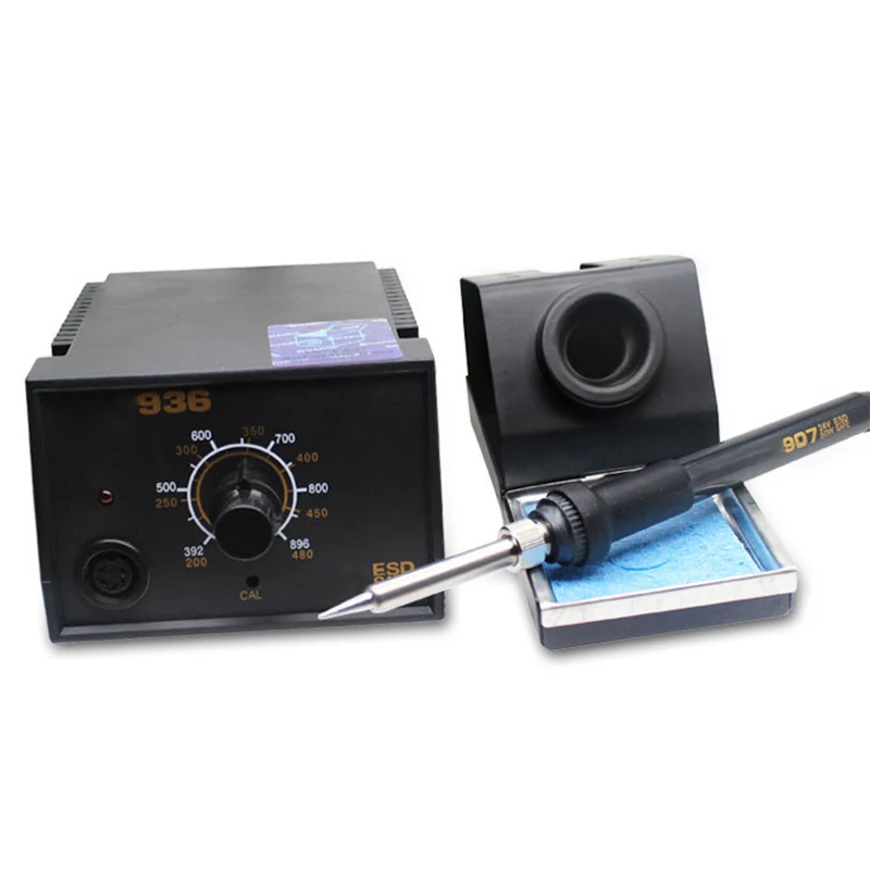 High Quality 60W Adjustable Constant Temperature Soldering Station with 907 Universal Silicone Handle for Motherboard Repairing