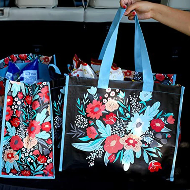 Custom Printed Logo Gift PP Woven Bag Shopping Handle Bag