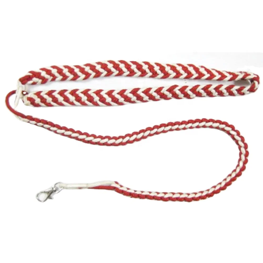 Hot selling Red Silk Uniform Shoulder Lanyard with Gold Metal Tip | Officer Uniform Cords