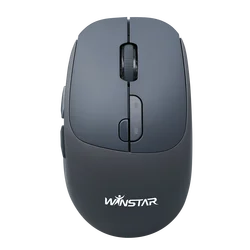 Low MOQ 6 Keys 1600DPI USB Laptop Mice Rechargeable 500mAh Type-C Charging Power Display 2.4Ghz Mini Wireless Mouse for Computer