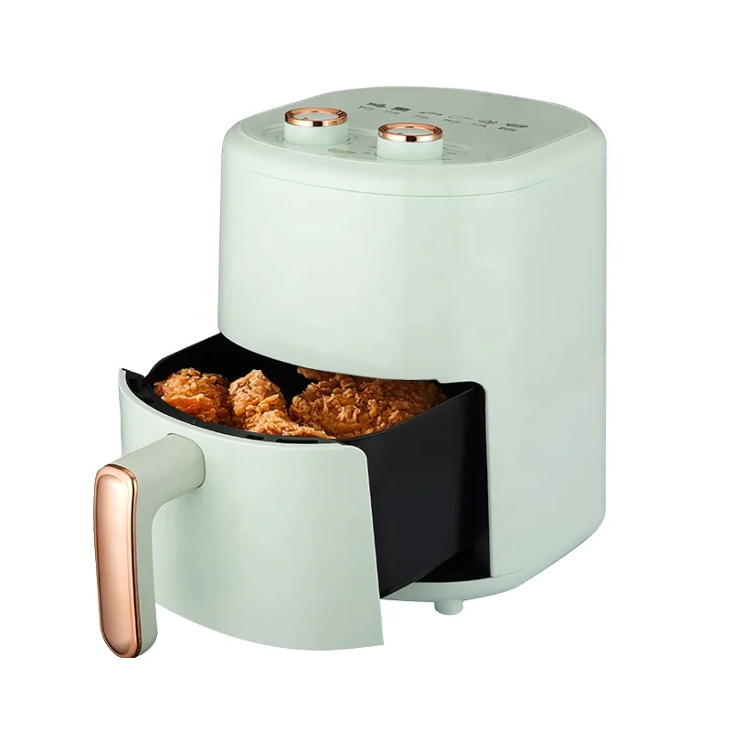 Air Fryer Oil-free air fryer 5 liters Offers temperature Control and timer with non-stick basket fryers without oil
