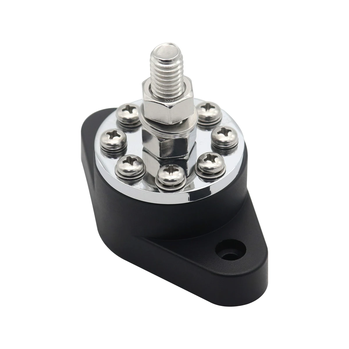 Amomd 8-Way 300A Copper round Busbar with Cover Terminal Blocks for Electrical Connections