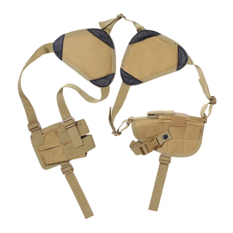 Tactical Nylon Gun Armpit Hidden Underarm Shoulder Bag Gun Holster Double Mag Pouch