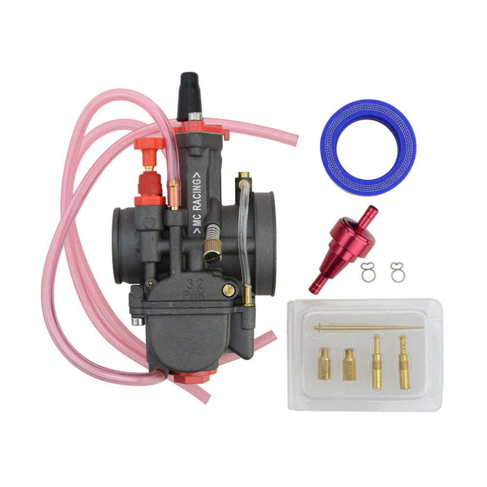GOOFIT PWK32 32mm Performance Motorcycle Carburetor Replacement for 250cc ATV Dirt Bike Go Kart Motorcycle Dirt Bike ATV Quads