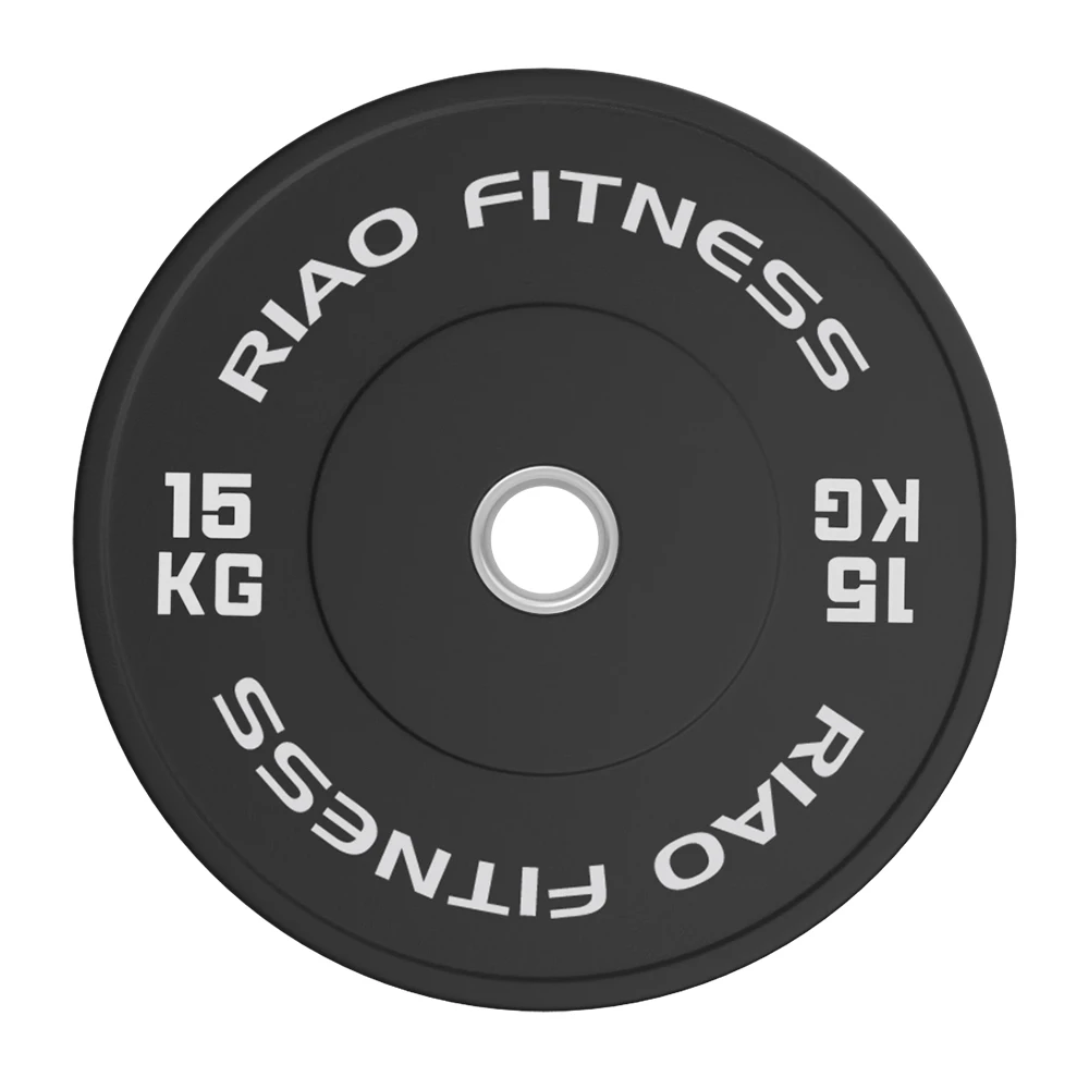 RIAO тяжелая атлетика, черная резиновая бампер для силовых тренировок