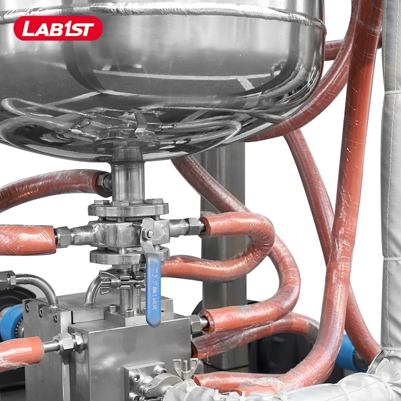 Lab1st vacuum chemical stainless steel evaporation metal thin wiped film evaporator price low operation temperature lab