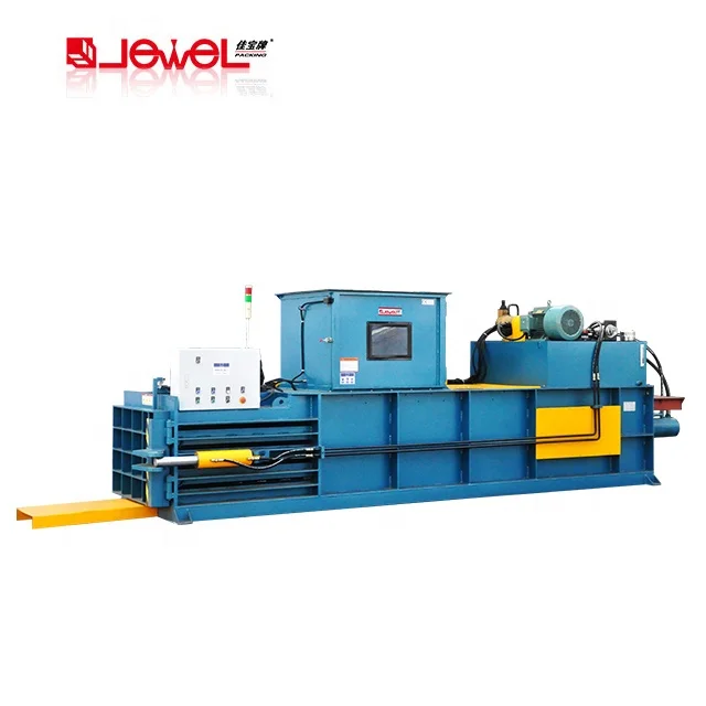 JEWEL Automatic Vertical Used Bottle Tire Baling Machine Hydraulic Scrap Cotton Cardboard Baler Machine For Sale