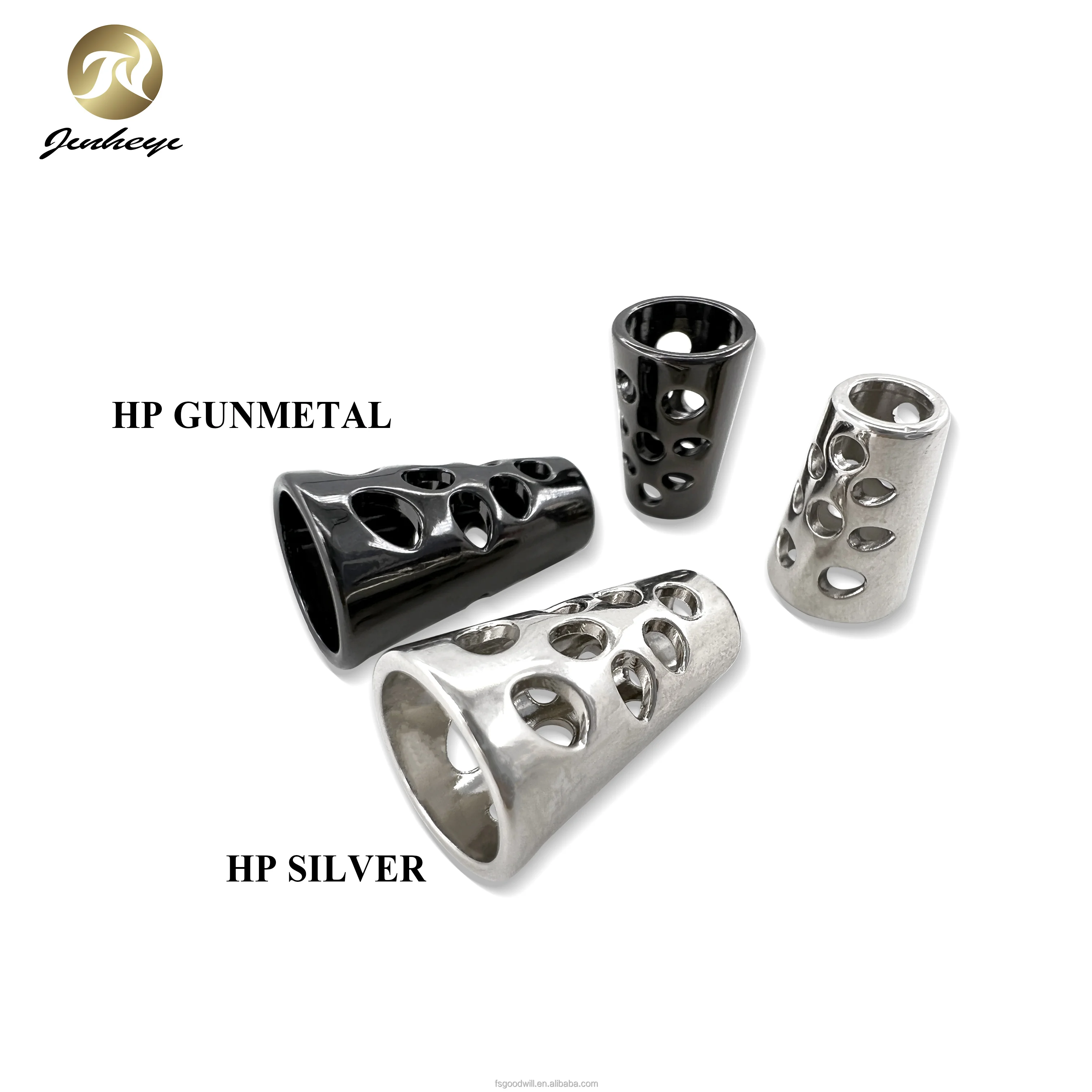 Custom Hollow Craved Design Metal Zinc Alloy Cord End For Clothing Garment