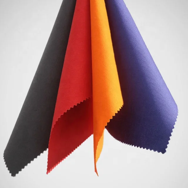 100% cotton 350gsm EN 11612 flame limited melting industry E3 metal splash protective Flame resistant satin fabric