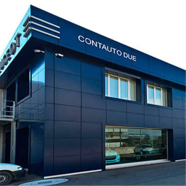 Aluminum Composite Panels Facade Cladding with Install Accessories for Support