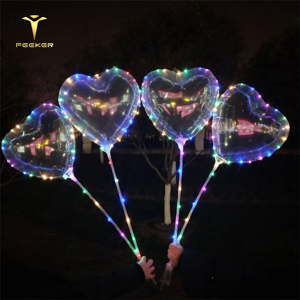 Love Heart Balloon And Transparent Bobo Bubble Balloons