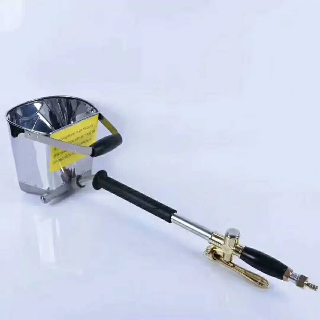 Plaster, cement mortar, scoop-type handheld small spray gun, construction site coating