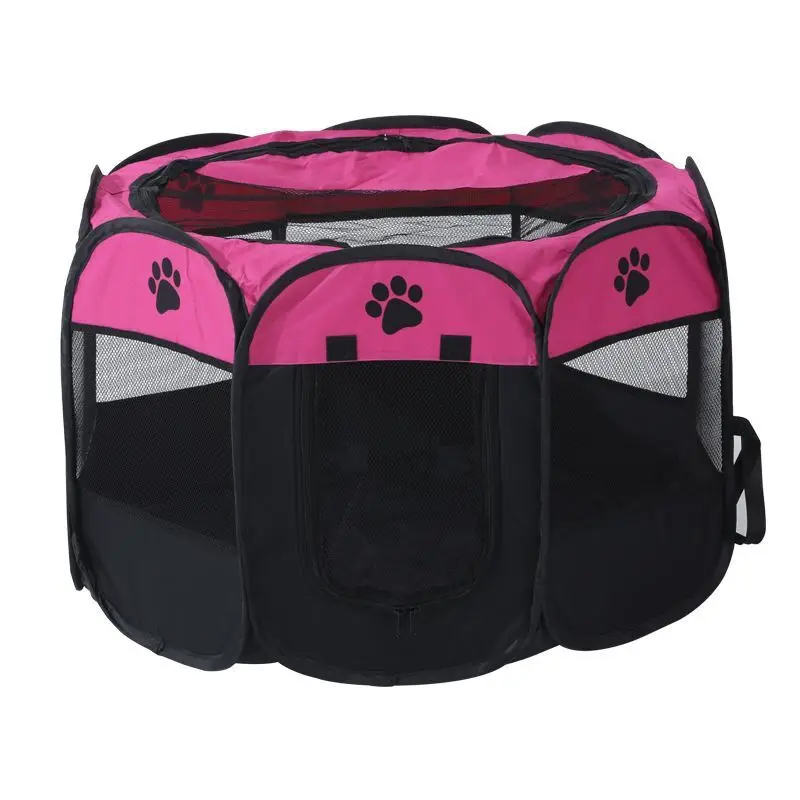 Octagonal Pet Playpen Foldable Dog Playpens Portable Tent for Pets Puppies Cats Dog Play Tent Breathable Pet Beds