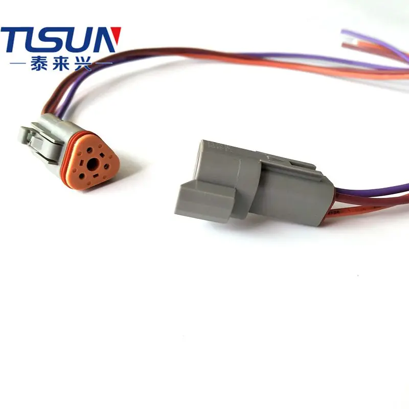 Customized3 Pin Deutsch Car Connector Wire Harness