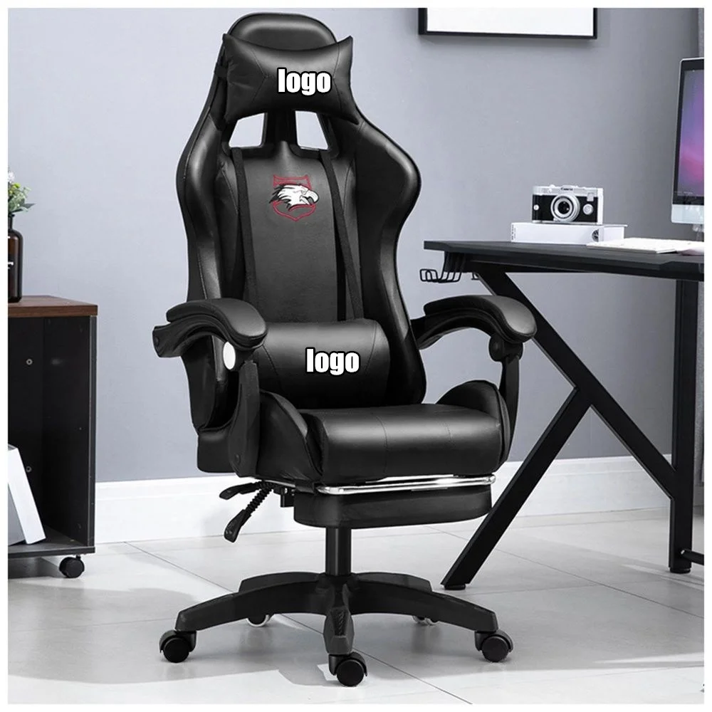 Wholesale CHAHO Modern High Quality PU leather Racing Gaming Chair Indonesia Cambodia red black gaming chair with footrest
