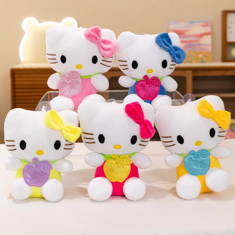 Плюшевая игрушка котенок мультяшная розовая красная фиолетовая кукла кота милые мягкие игрушки Sanrioed мелодия машинка для подушек