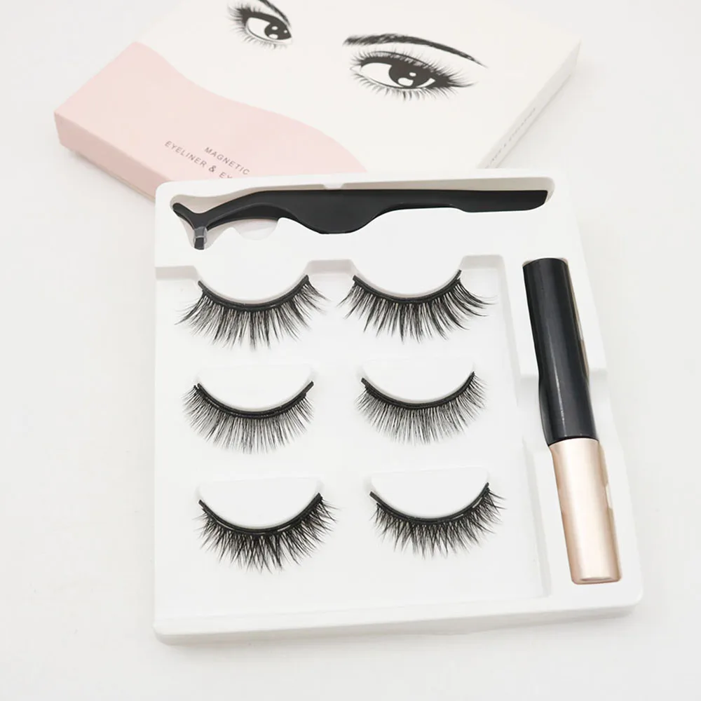 2020 новая коробка Магнитная подводка для глаз и пинцет для ресниц Магнитная коробка под заказ магнитные коробки