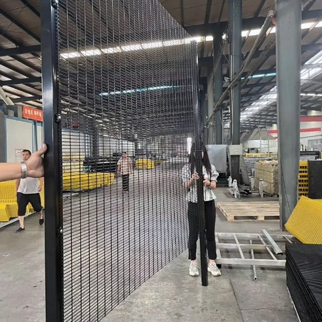 Customized wholesaler price welded wire mesh backyard 3d garden fence panel outdoor anti climb 358 fence for sale