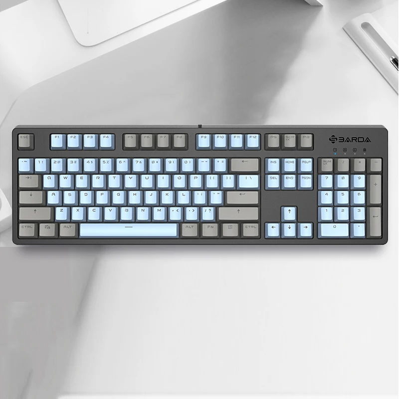 KG06 104 keys mobile computer laptop rgb backlit usb wired gaming mechanical keyboard