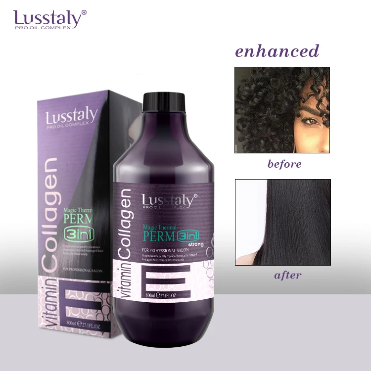 LUSSTALY Best Hair Straight Cream Permanent Salon Use Japanese Nutritional Formula Hair Perm Straightening Lotion 3 in 1