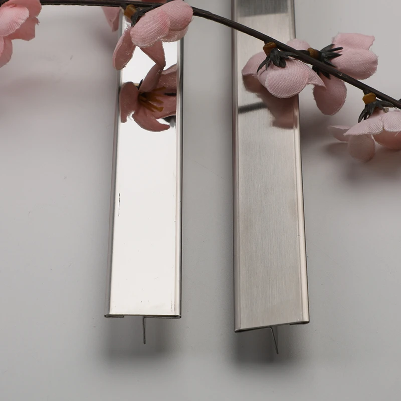 20mm metal tile trim stainless steel chromed brass U T-profile manufacture