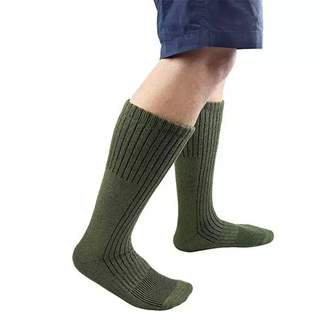 2022 knit logo thick black khaki boot sport men sport camouflage army green socks