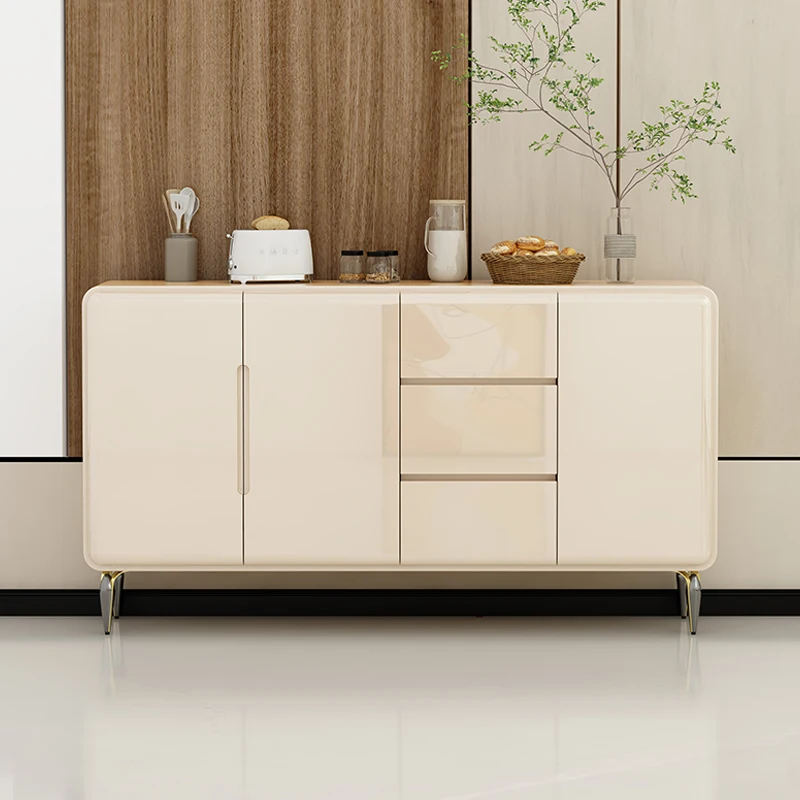 Wooden modern Sideboards Buffet Cabinets drawer storage cream color sideboard cabinet in dinning room