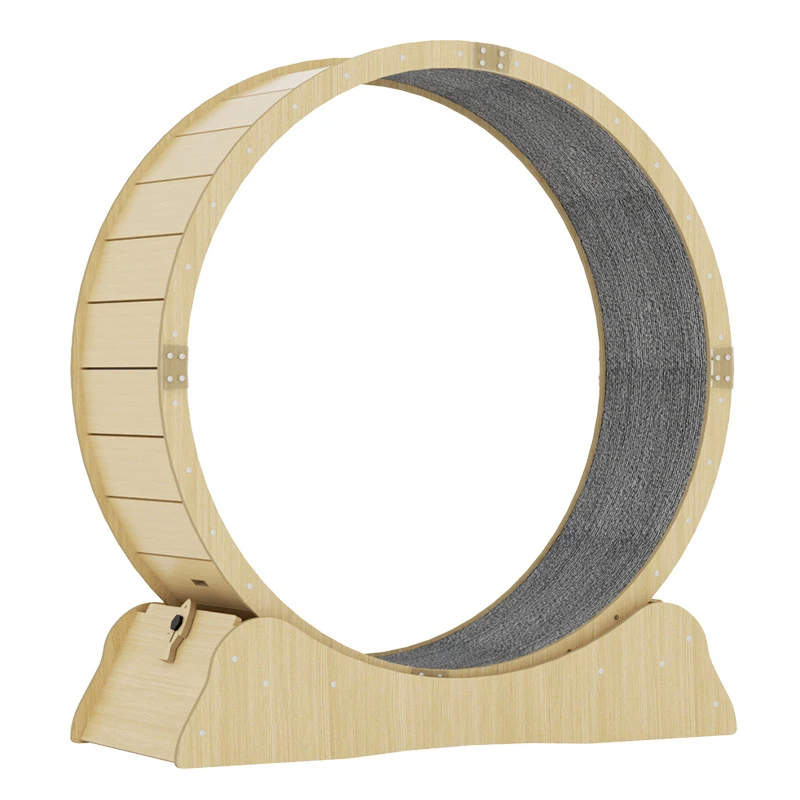Factory Directly Wooden Pet Toys Cat Climbing Frame Cat Sports Toy Cat Scratching Treadmill Running Wheel