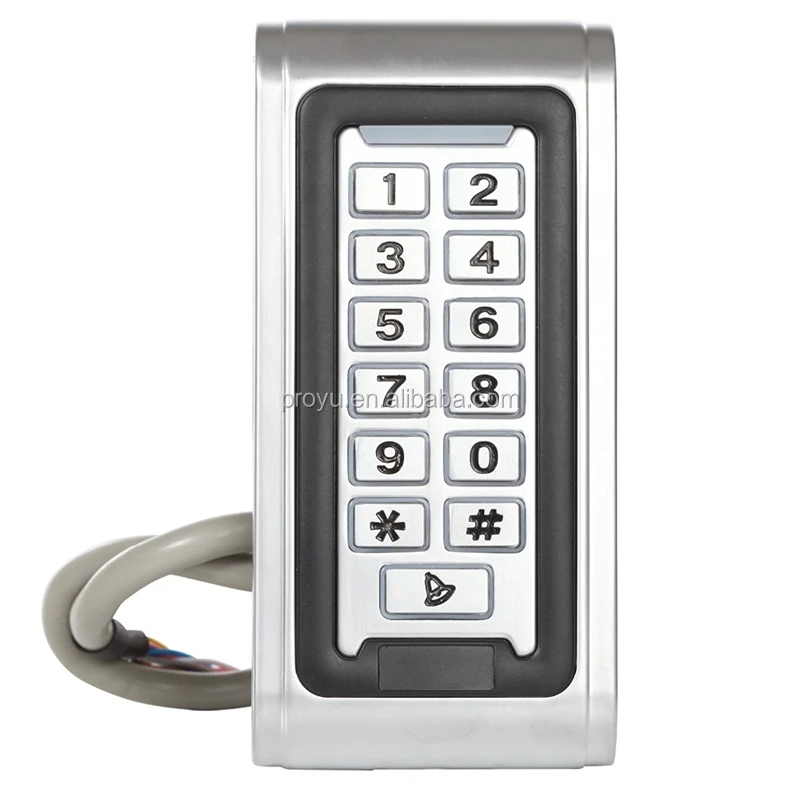 IP68 Waterproof Metal Keypad EM Card Standalone Electronic Access Control