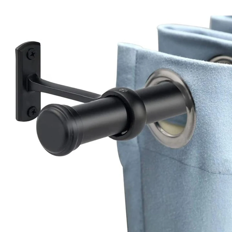 Curtain Twisted Pole Elegant Curtain Rod Ends Retractable Single Premium Curtain Rods And Holder For Windows