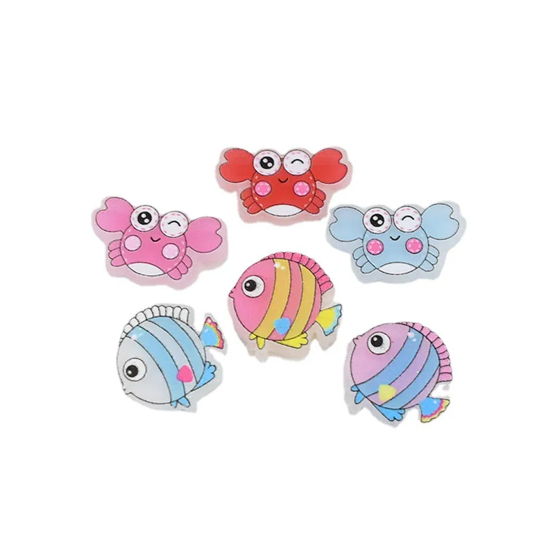 Ocean Series Small Fish Crab Resin Accessories DIY handmade hair accessories mobile phone case diy materials