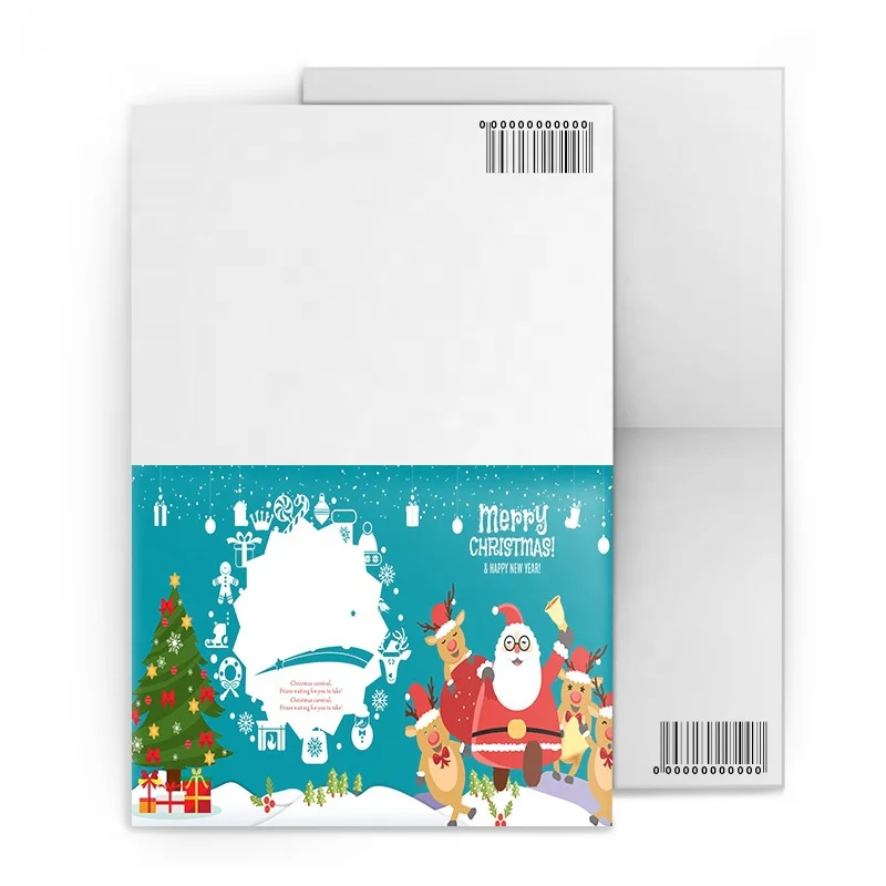 Fashion Christmas 3D lenticular greeting cards custom for souvenir
