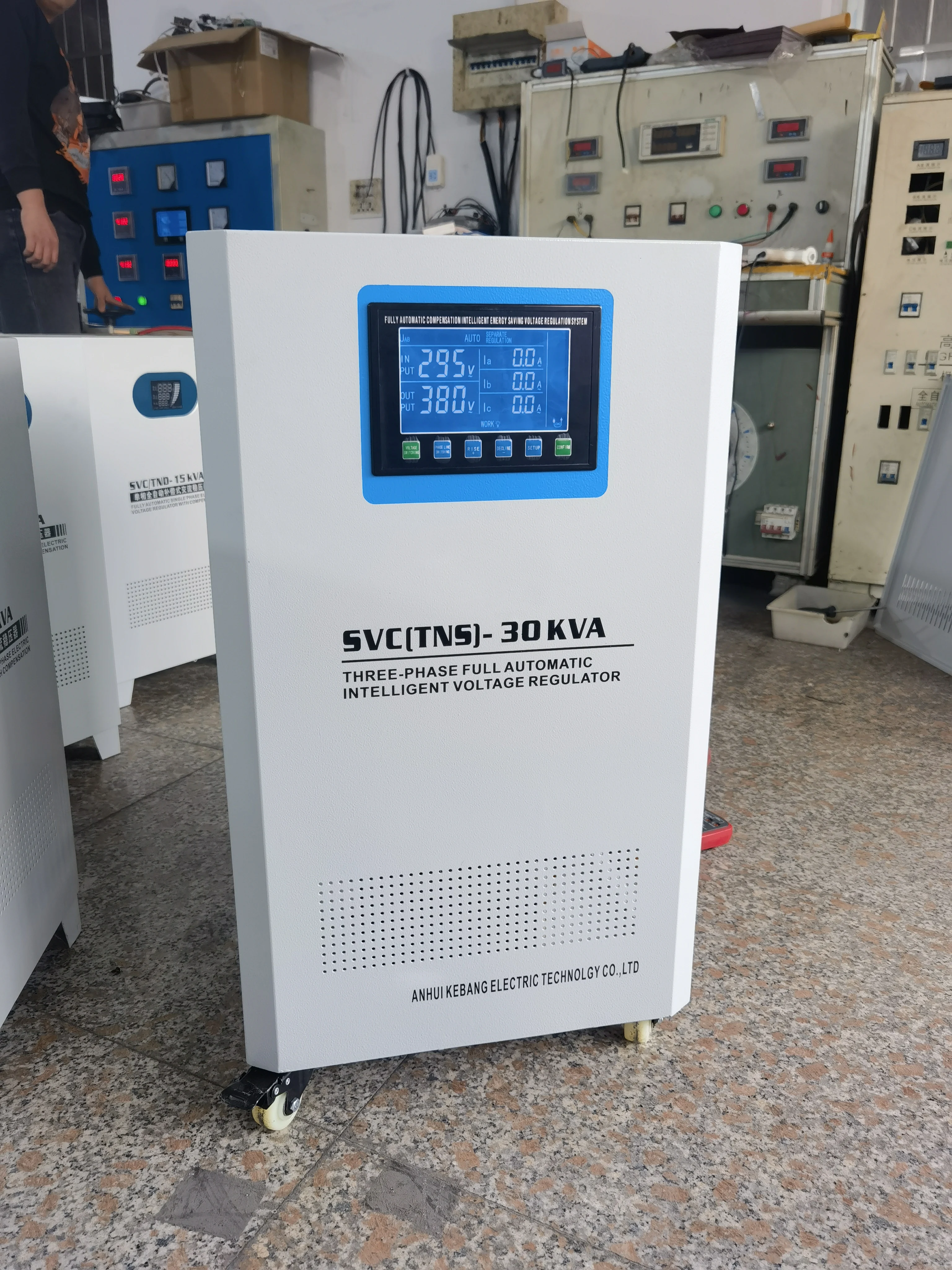 Three Phase Tns-9kva 15kva 30kva 50kva Automatic Power Voltage Regulator Stabilizer  Voltage Regulator