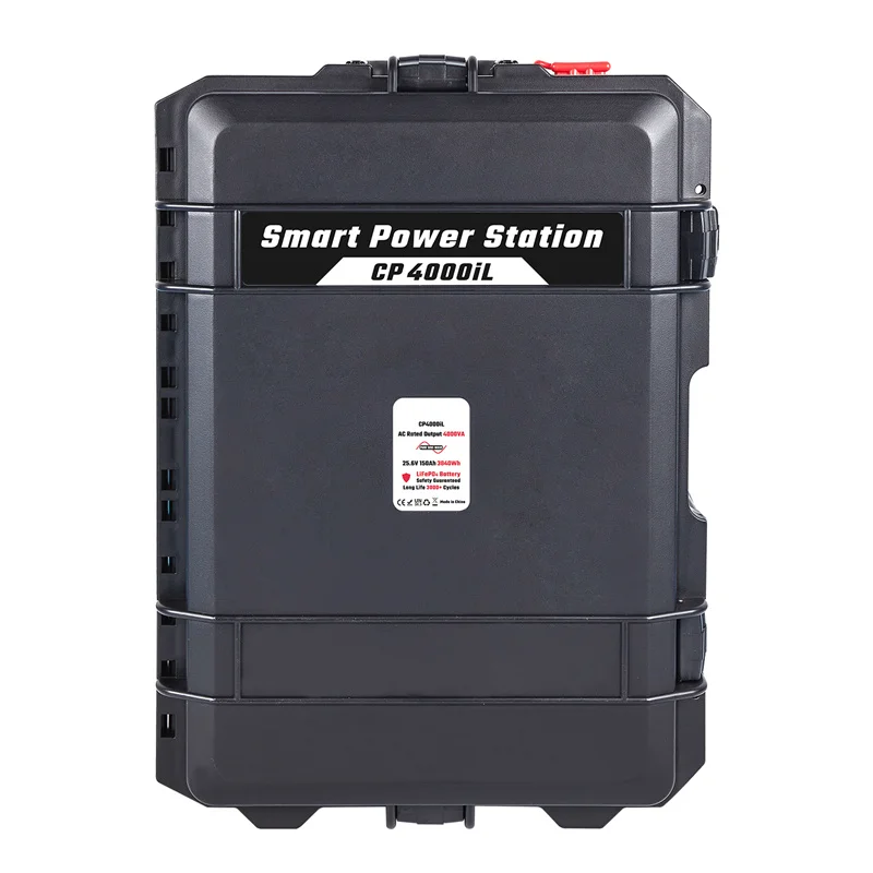 4kW Powerful Efficient Energy Storage Replaceable Battery Solar Generator for Continuous Power