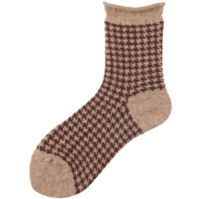 Cashmere Merino Wool Custom Crew Socks For Women Designer Alpaca Fleece Ruffle Slouch Scrunching Stack Thermal Thick Heated