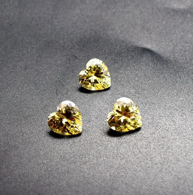Heart Cut Cubic Zirconia Fine Diamond Pink Color Factory Wholesale Price Loose CZ Gemstone
