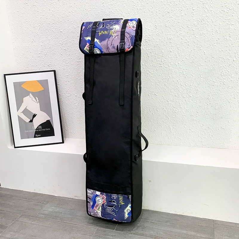Индивидуальная Расширенная сумка для скейтборда с колесами роликовый лыжный рюкзак сноуборд ботинки спортивный Дорожный Чехол детей