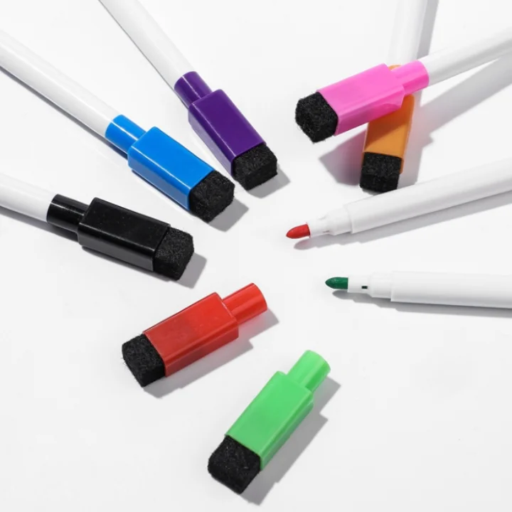 Fine Tip Magnetic Dry Erase Markers with Eraser for Whiteboard