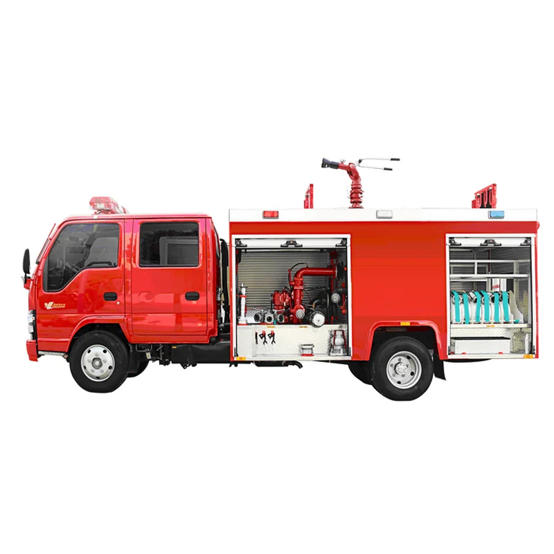 Remote control hose reel scene light 2000 Tank Mini Japanese Small Fire Truck