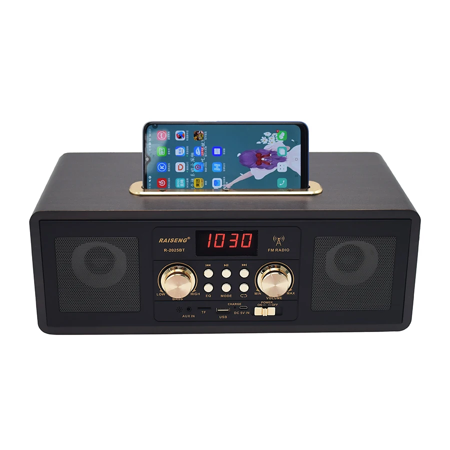 Современный домашний развлекательный FM-радиоприемник с низким и высоким басом HiFi стерео двойной динамик высококлассный радиоприемник