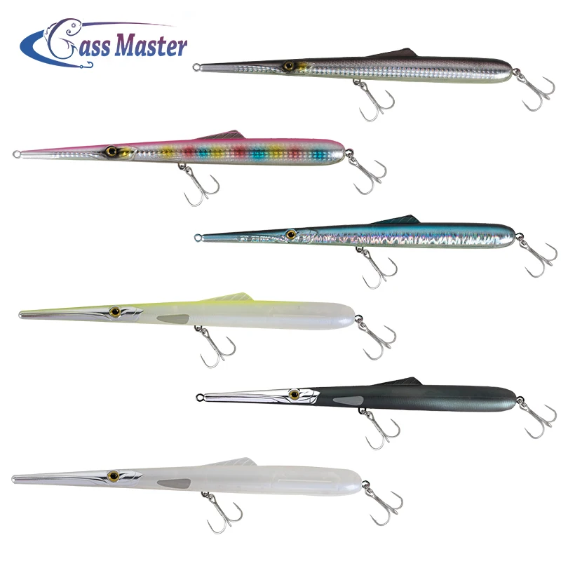 Wholesale 205mm/130mm Plastic Pencil Fishing Bait Sinking/Floating Hard Bait with Artificial Swing Catching Cod Pesca Stickbait