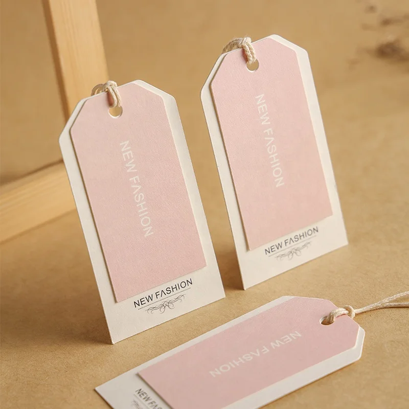 Customization Eco Friendly Custom Personalized Sock Private Kraft Print Dress Card Logo Cord Clothing Labels Hangtag
