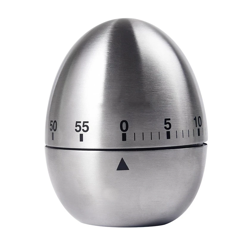 Cooking Timer Kitchen Stainless Steel Eggs 60 Minutes Mechanical Alarm Clock Time Clock Countdown Time ManagementTools