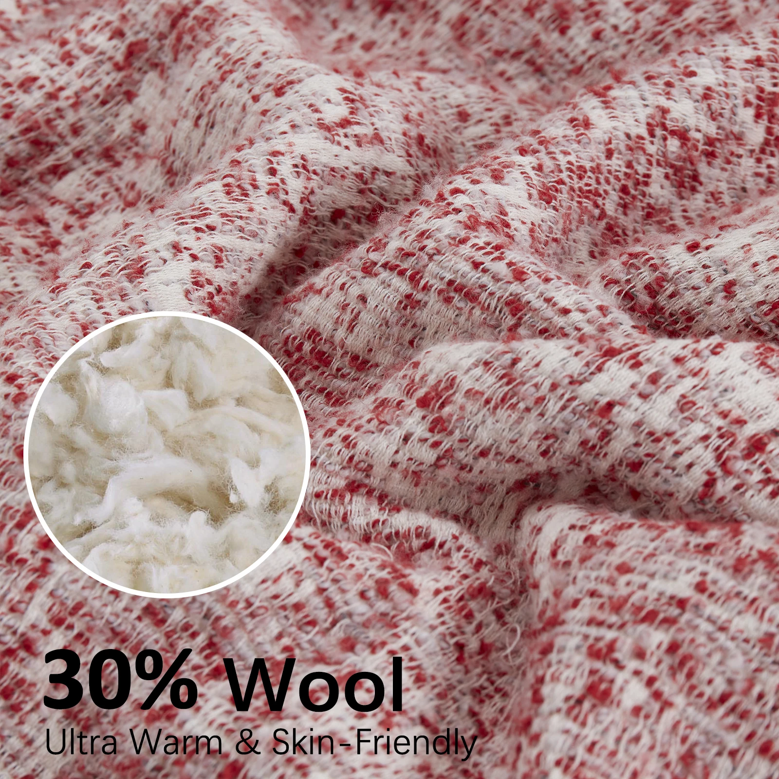 Home 300GSM cotton 200GSM wool 50x60 inch custom color Sherpa wool Blanket