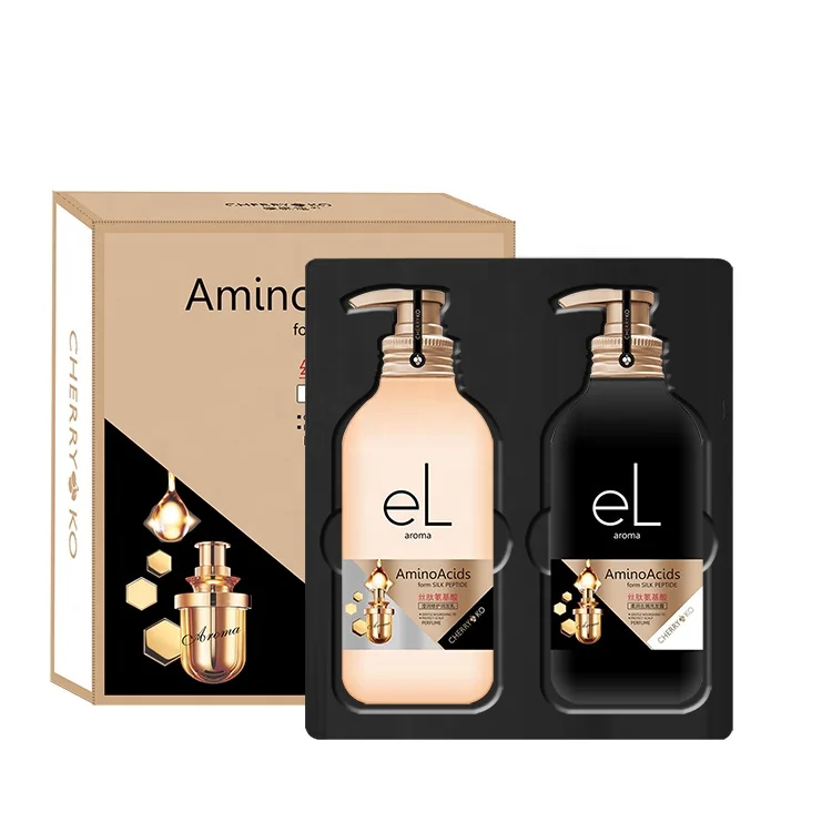 
Hot Selling Silk Peptide Amino Acid Anti dandruff Shampoo And Conditioner Hair Care Set 
