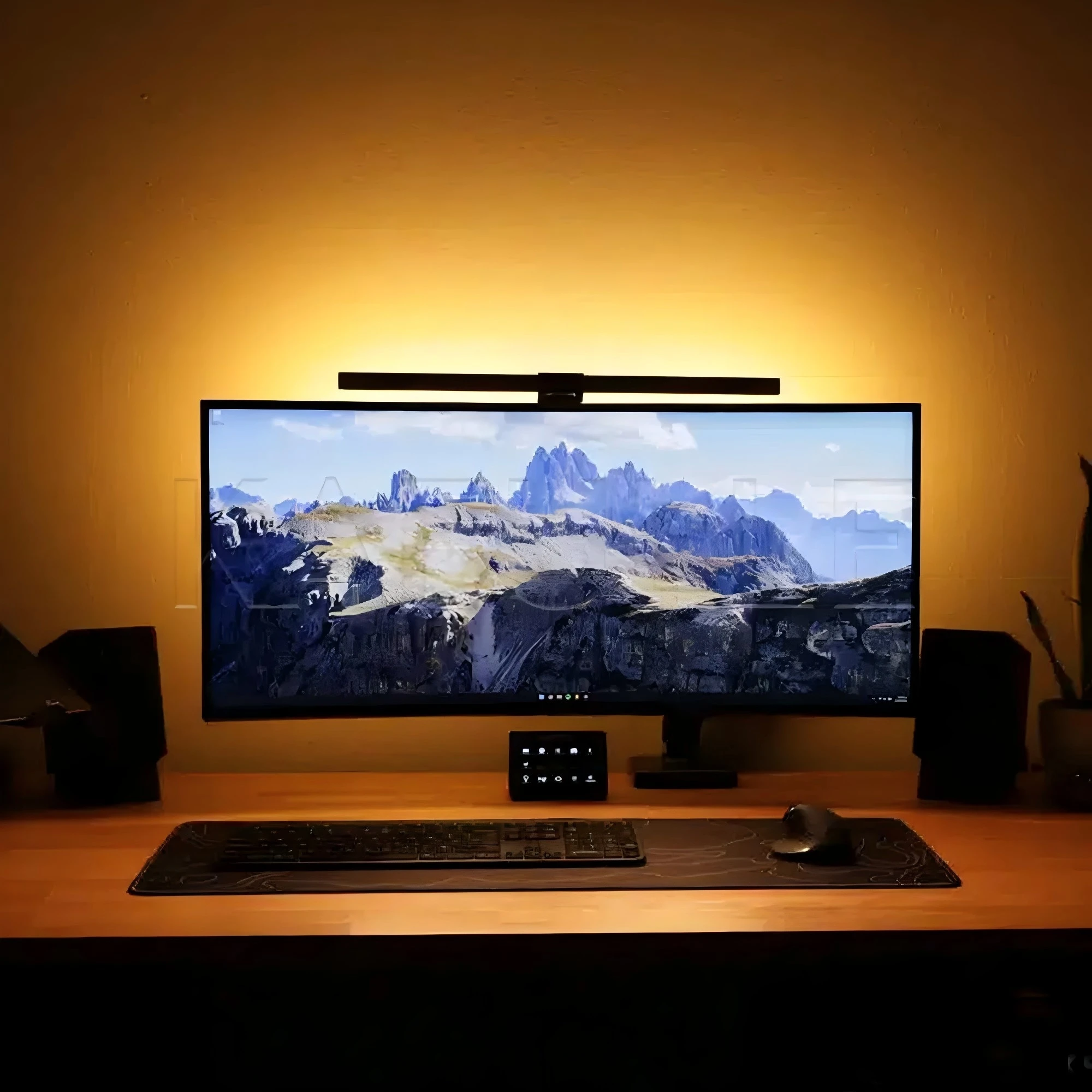 Smart LED Computer Monitor Lamp Dimmable and Eye Protective with No Screen Glare USB Powered Modern Design Wireless Remote