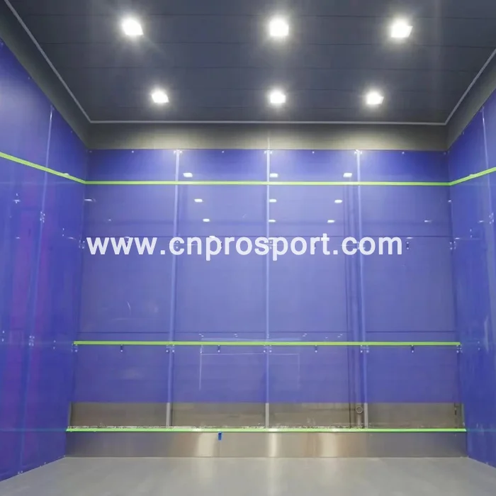 2024 высококачественный популярный спортивный корт для сквоша Крытый полностью стеклянный пол с керамическими точками