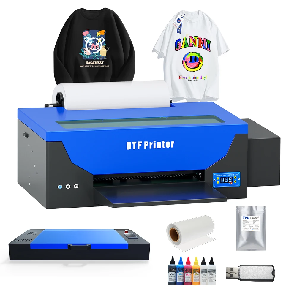 A3 L1800 R1390 Printhead Impresora T-shirt Cloth Textile Machinery DTF Printer Printing Machine For Small Business Ideas