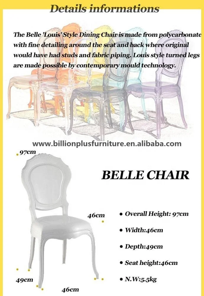 China factory resin acrylic crystal clear wedding beauty Princess chair