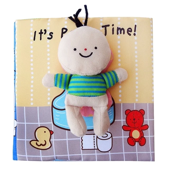 Детские Книги Игрушки для детей одежда младенцев книга приучения к горшку обучающий детский коврик познавательная настольная книга-пазл игрушка От 0 до 3 лет